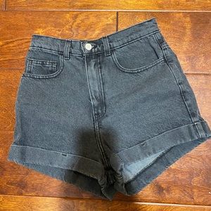 American Apparel High Waist Jeans Shorts